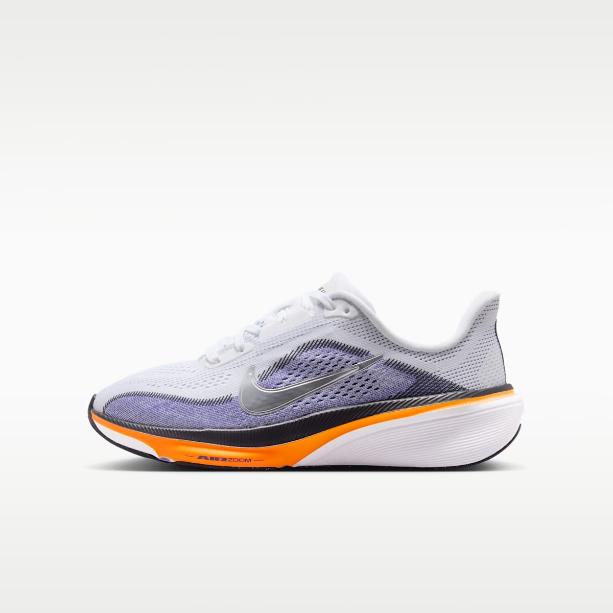Nike Pegasus 42 Big Kids' Road Running Shoes - White/Lapis/Total Orange/Metallic Silver