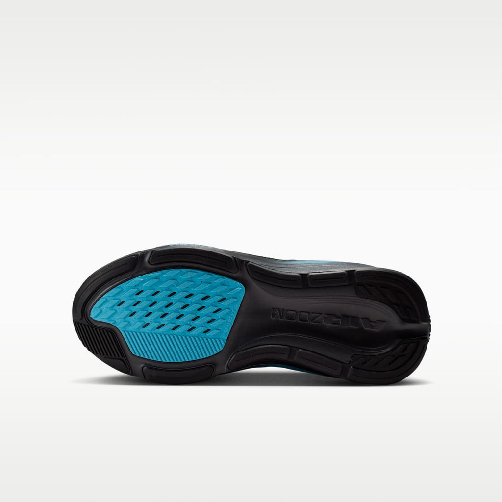 Nike Pegasus 42 Big Kids' Road Running Shoes - Black/Light Current Blue/Anthracite/Metallic Silver