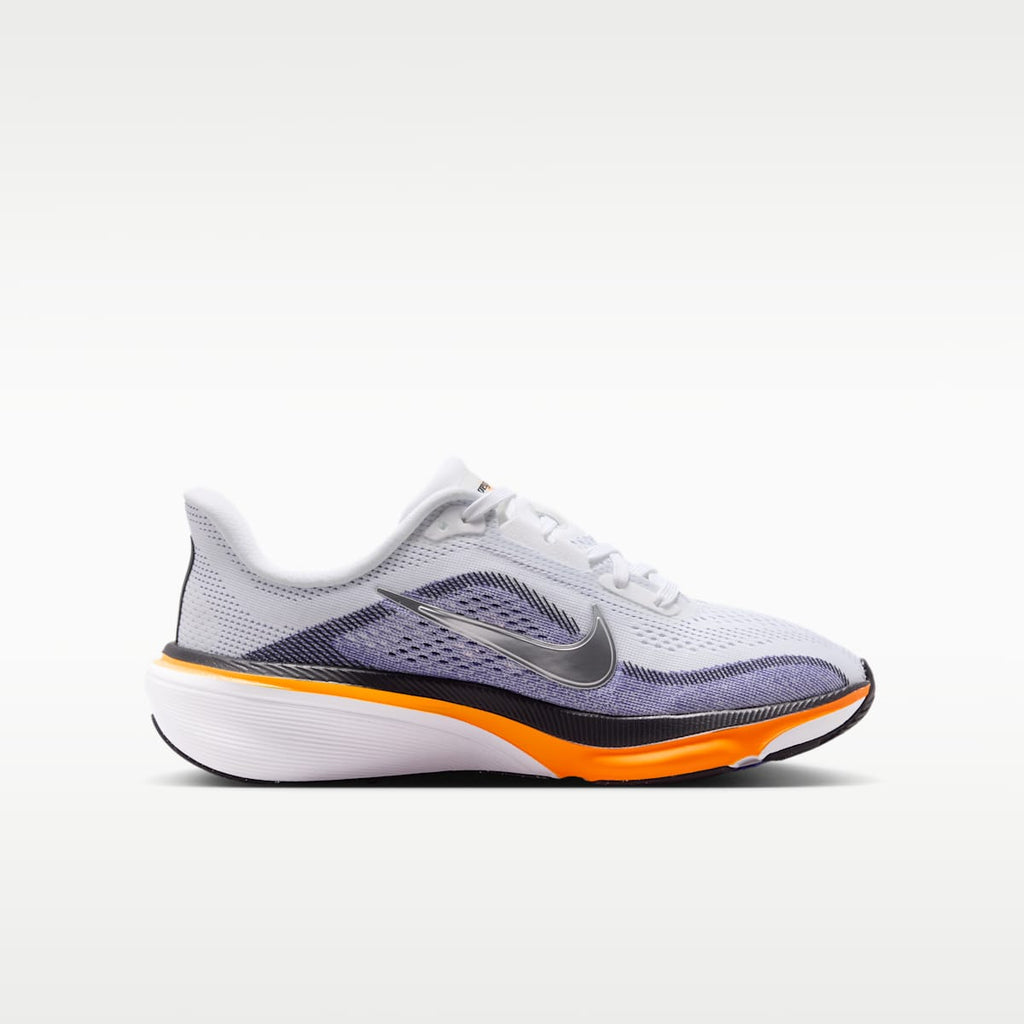 Nike Pegasus 42 Big Kids' Road Running Shoes - White/Lapis/Total Orange/Metallic Silver