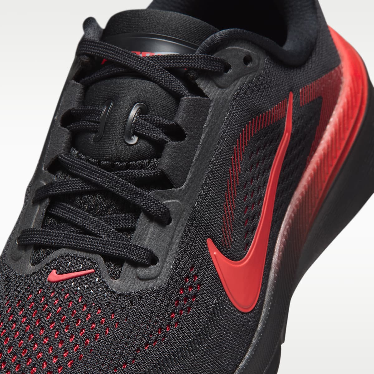 Nike Pegasus 42 Big Kids' Road Running Shoes - Black/University Red/Wolf Grey/Bright Crimson