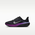 Nike Pegasus 42 Big Kids' Road Running Shoes - Black/Persian Violet/Vivid Purple/Metallic Silver