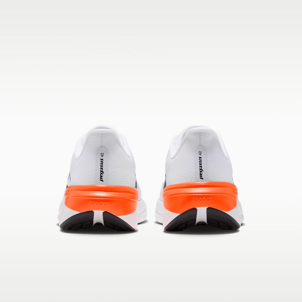 Nike Pegasus 42 Men's Road Running Shoes - White/White/Total Orange/Black - Image 6