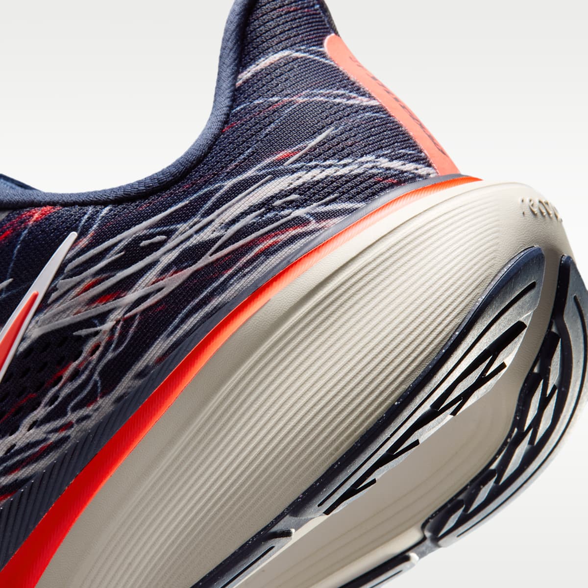 Nike Pegasus 42 Men's Road Running Shoes - Obsidian/Light Bone/Bright Crimson/Dynamic Yellow - Image 8