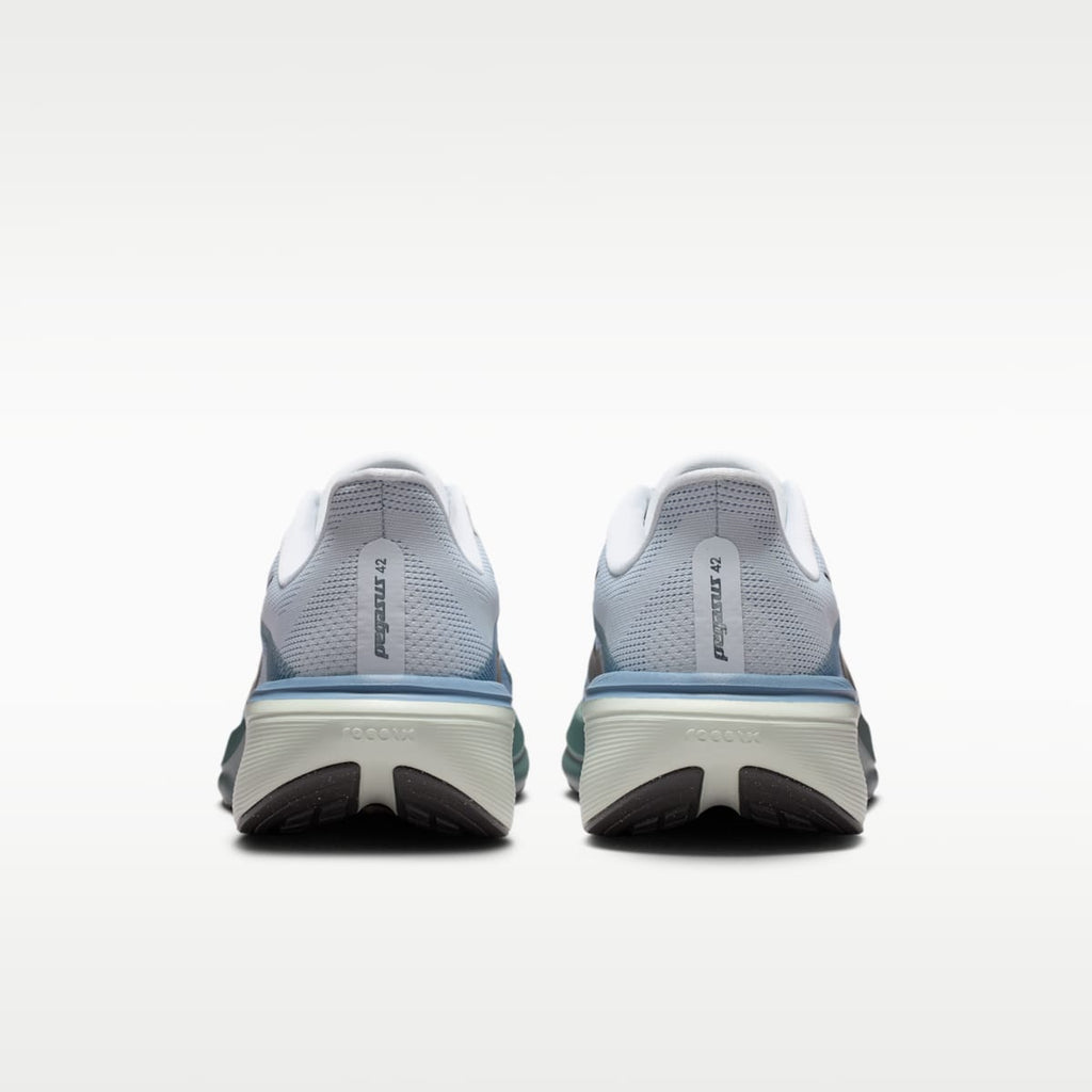 Nike Pegasus 42 Men's Road Running Shoes - Pure Platinum/Work Blue/Mineral Slate/Dark Obsidian - Image 6