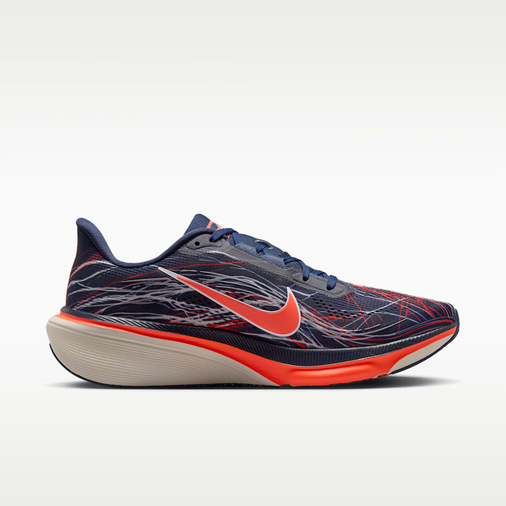 Nike Pegasus 42 Men's Road Running Shoes - Obsidian/Light Bone/Bright Crimson/Dynamic Yellow - Image 3