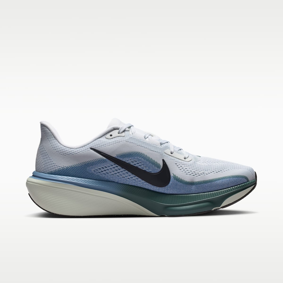 Nike Pegasus 42 Men's Road Running Shoes - Pure Platinum/Work Blue/Mineral Slate/Dark Obsidian - Image 3