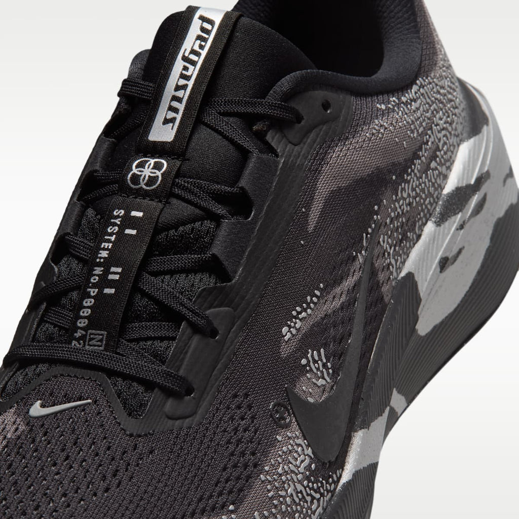 Nike Pegasus 42 Men's Road Running Shoes - Black/Medium Ash/Metallic Silver/Black - Image 7