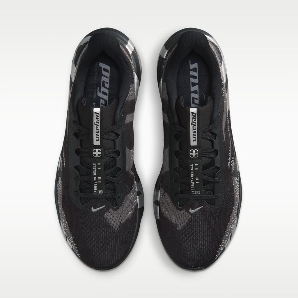 Nike Pegasus 42 Men's Road Running Shoes - Black/Medium Ash/Metallic Silver/Black - Image 4