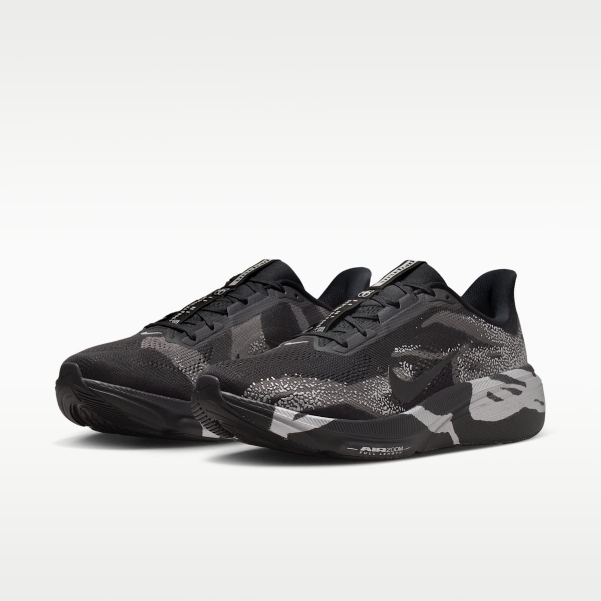 Nike Pegasus 42 Men's Road Running Shoes - Black/Medium Ash/Metallic Silver/Black - Image 5