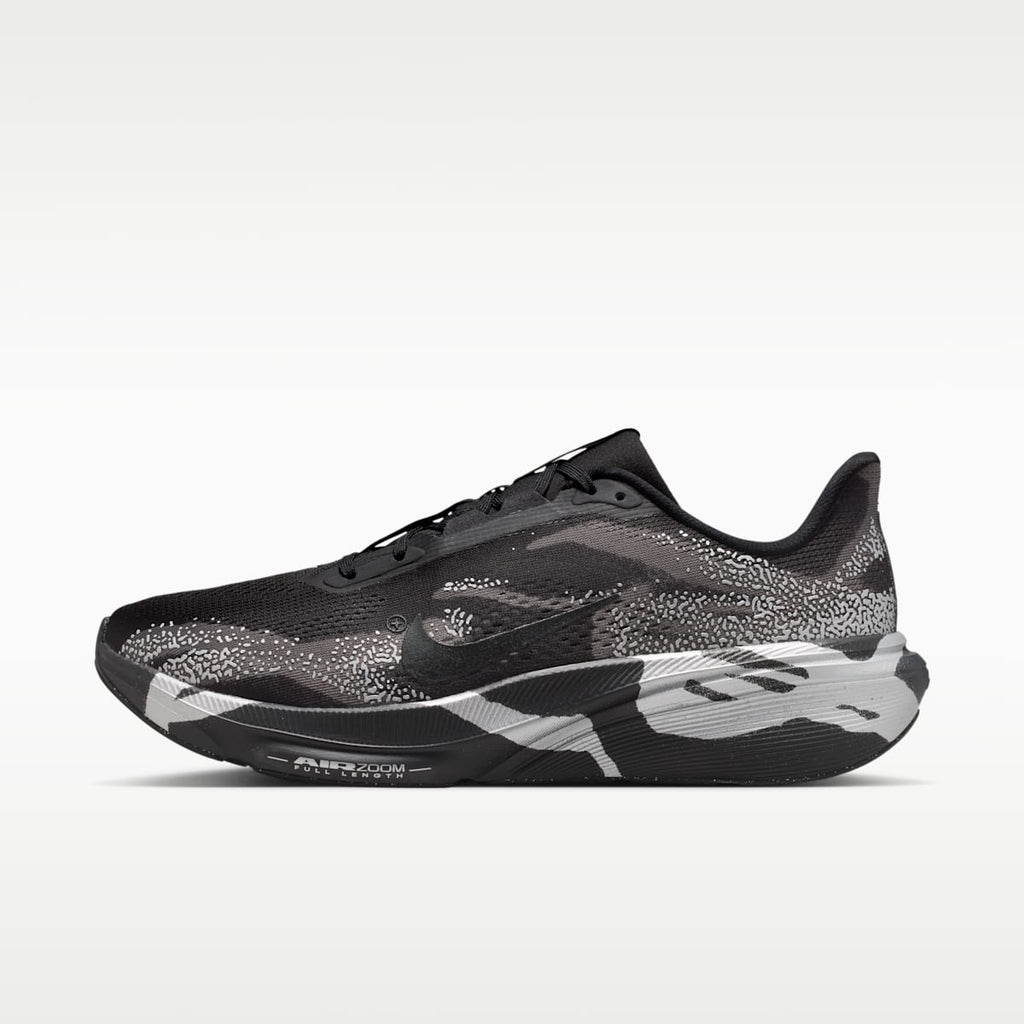 Nike Pegasus 42 Men's Road Running Shoes - Black/Medium Ash/Metallic Silver/Black - Image 1