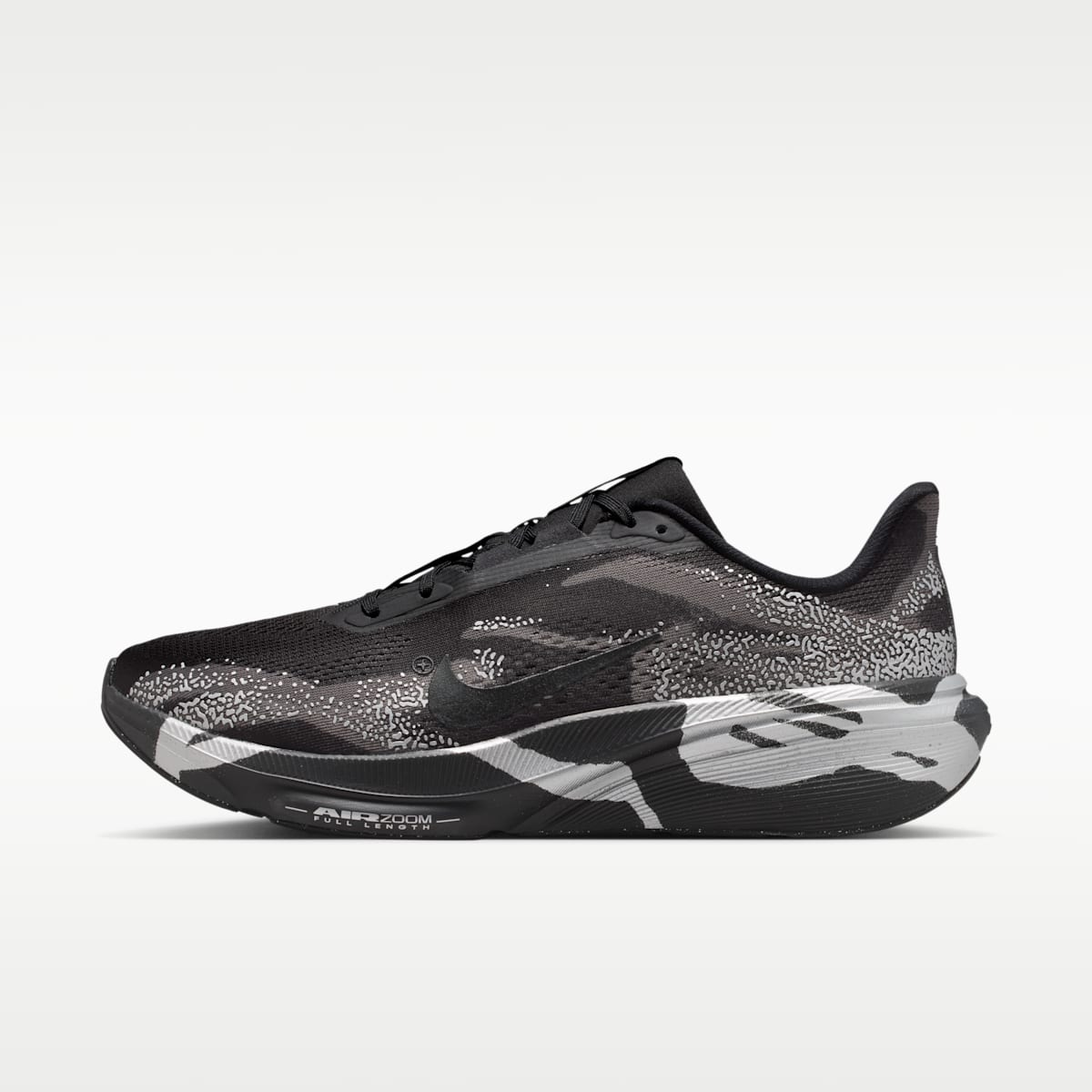 Nike Pegasus 42 Men's Road Running Shoes - Black/Medium Ash/Metallic Silver/Black - Image 1
