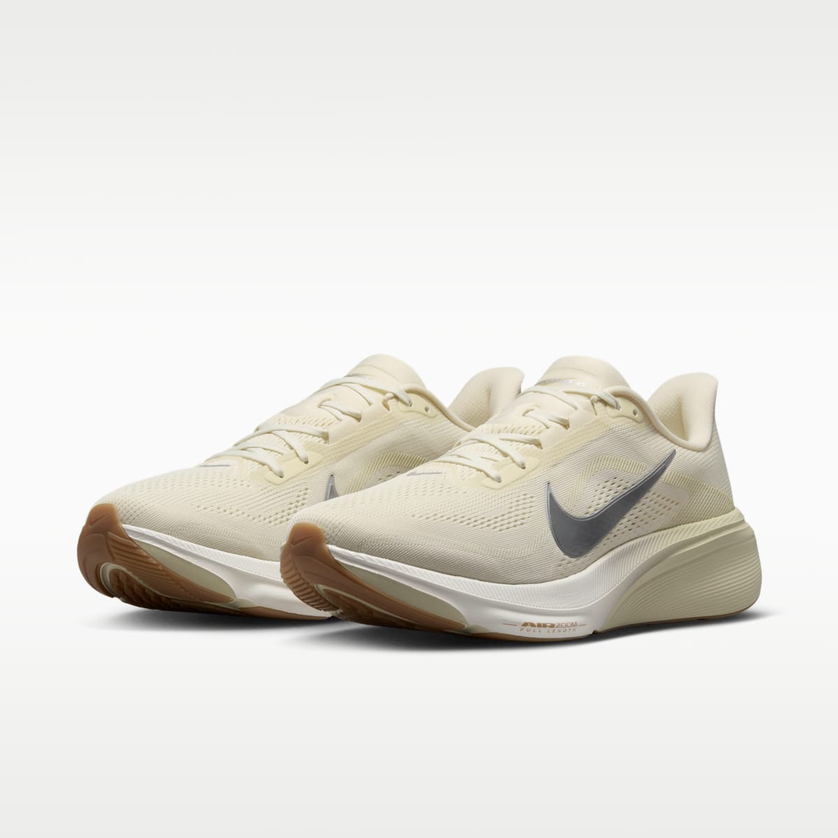 Nike Pegasus 42 Men's Road Running Shoes - Coconut Milk/Light Khaki/Gum Light Brown/Metallic Silver - Image 5