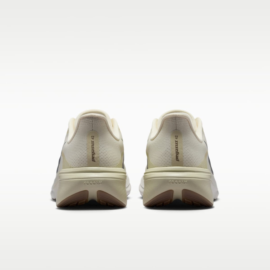 Nike Pegasus 42 Men's Road Running Shoes - Coconut Milk/Light Khaki/Gum Light Brown/Metallic Silver - Image 6