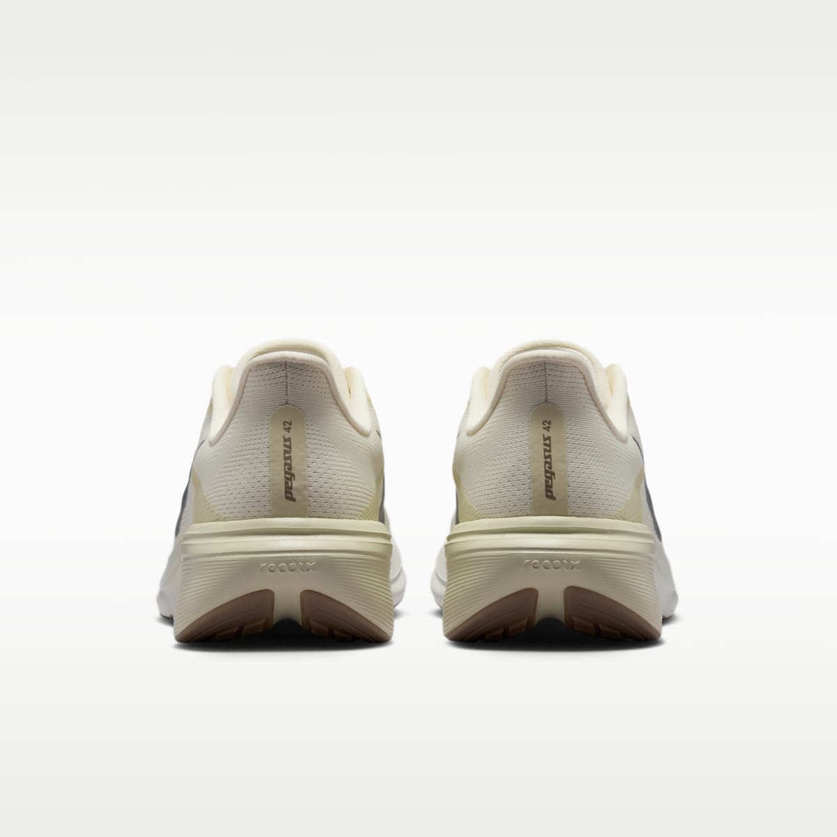Nike Pegasus 42 Men's Road Running Shoes - Coconut Milk/Light Khaki/Gum Light Brown/Metallic Silver - Image 6