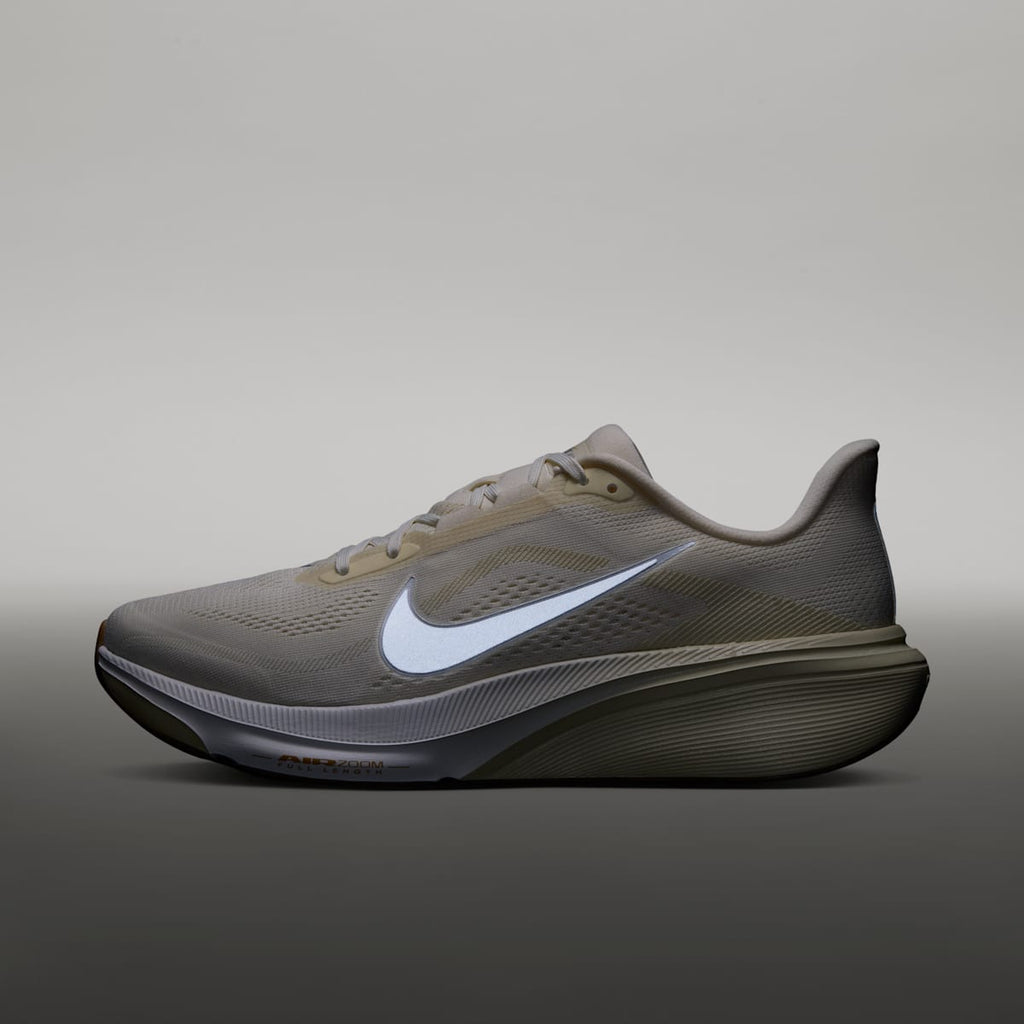 Nike Pegasus 42 Men's Road Running Shoes - Coconut Milk/Light Khaki/Gum Light Brown/Metallic Silver - Image 9