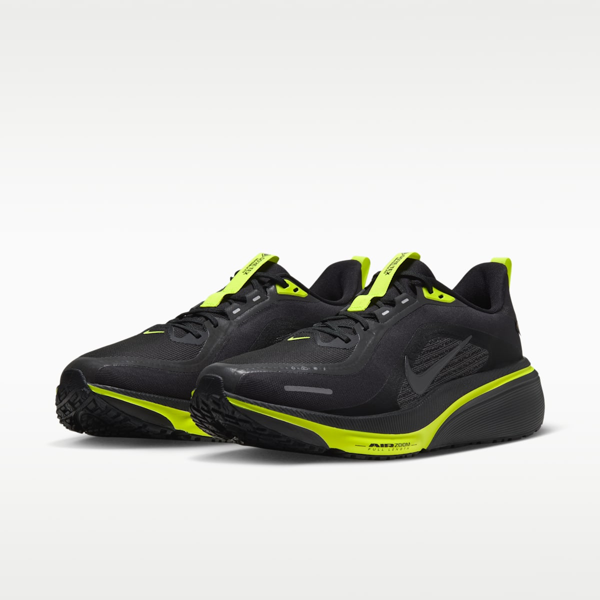 Nike Pegasus 42 GORE-TEX Men's Waterproof Road Running Shoes - Black/Lemon Venom/Metallic Dark Grey - Image 5