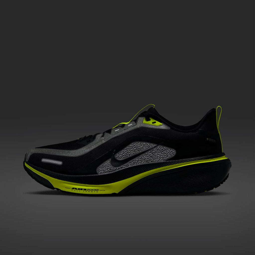Nike Pegasus 42 GORE-TEX Men's Waterproof Road Running Shoes - Black/Lemon Venom/Metallic Dark Grey - Image 9