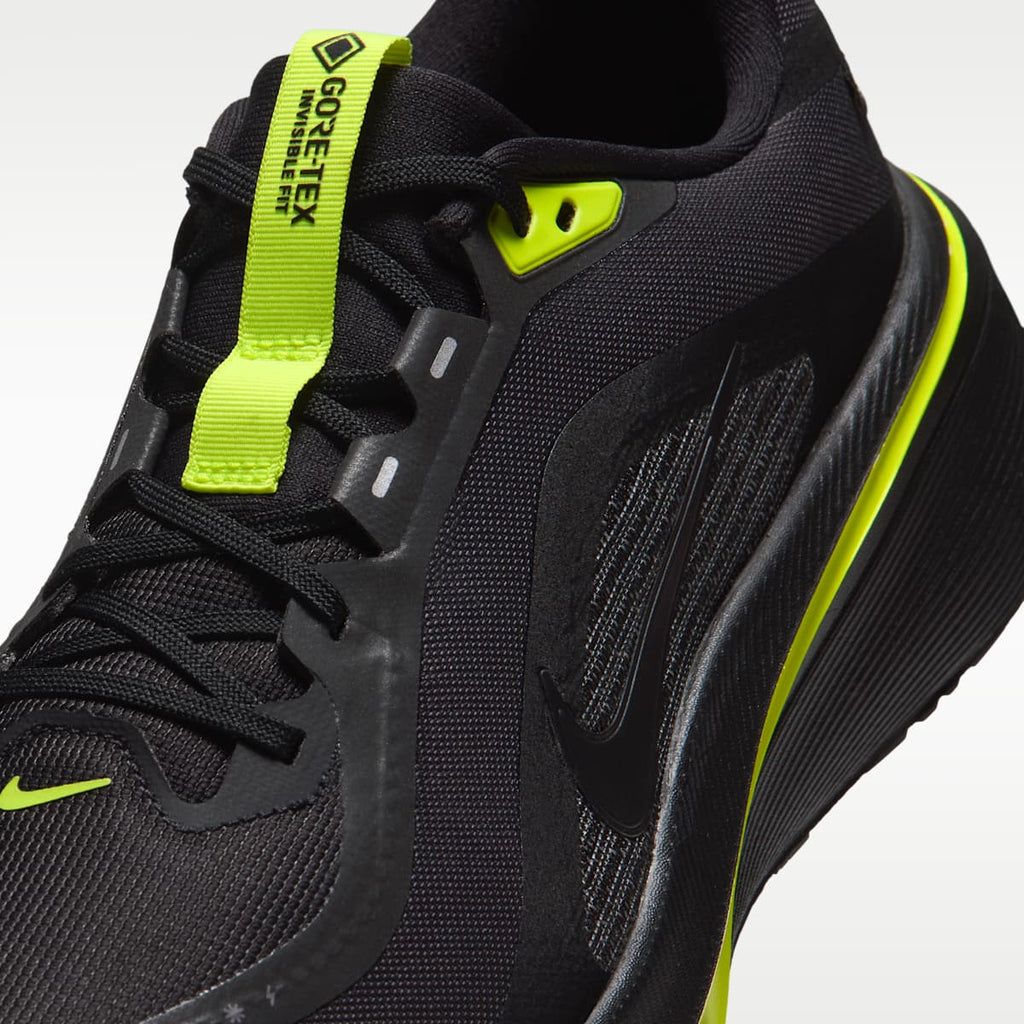 Nike Pegasus 42 GORE-TEX Men's Waterproof Road Running Shoes - Black/Lemon Venom/Metallic Dark Grey - Image 7