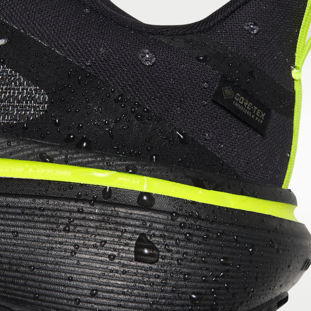 Nike Pegasus 42 GORE-TEX Men's Waterproof Road Running Shoes - Black/Lemon Venom/Metallic Dark Grey - Image 10