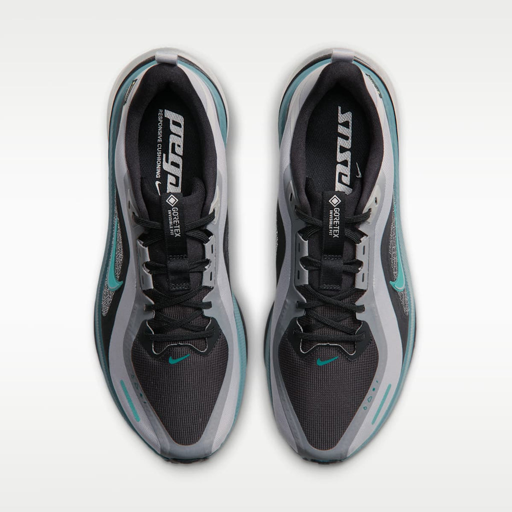Nike Pegasus 42 GORE-TEX Men's Waterproof Road Running Shoes - Light Smoke Grey/Smokey Blue/Black/Bright Spruce - Image 4