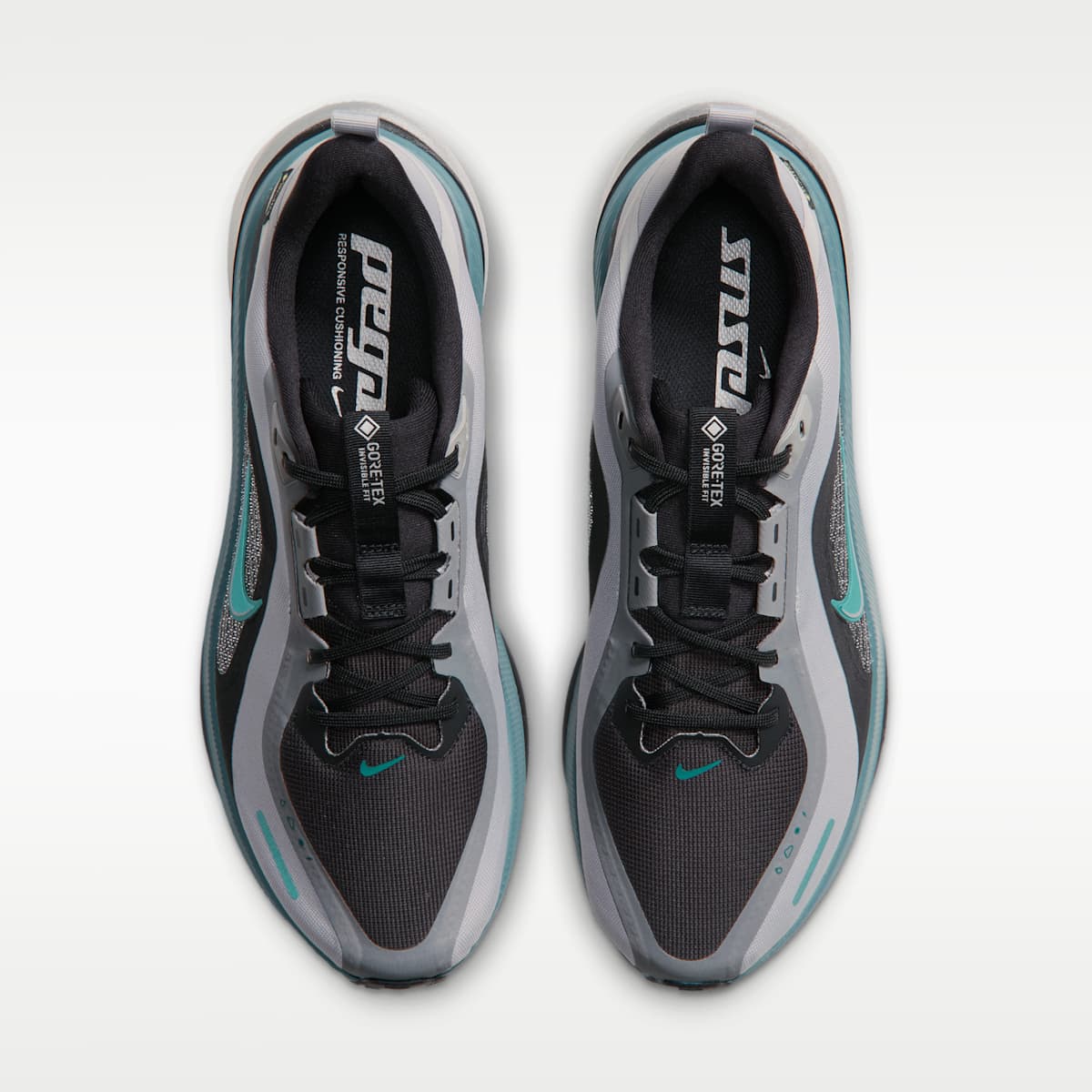 Nike Pegasus 42 GORE-TEX Men's Waterproof Road Running Shoes - Light Smoke Grey/Smokey Blue/Black/Bright Spruce - Image 4