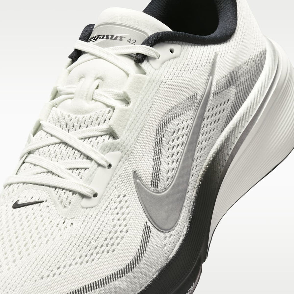 Nike Pegasus 42 Men's Road Running Shoes - Summit White/Photon Dust/Black/Metallic Silver - Image 7