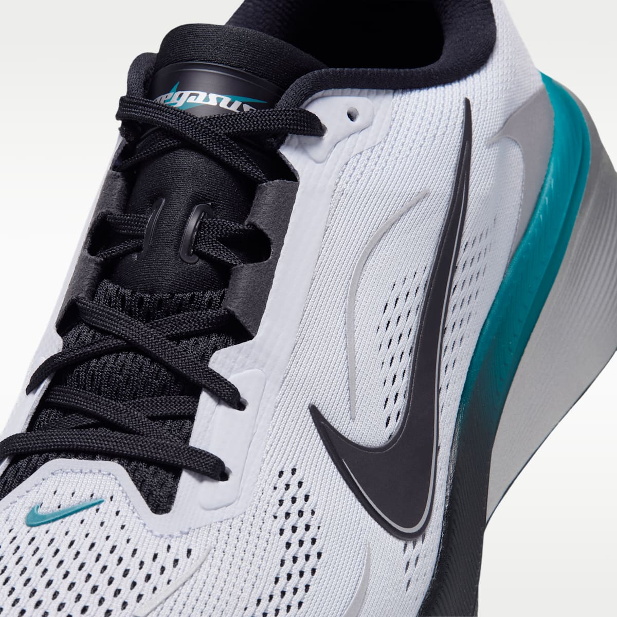Nike Pegasus 42  Men's Road Running Shoes - Football Grey/Bright Spruce/Metallic Silver/Black - Image 7