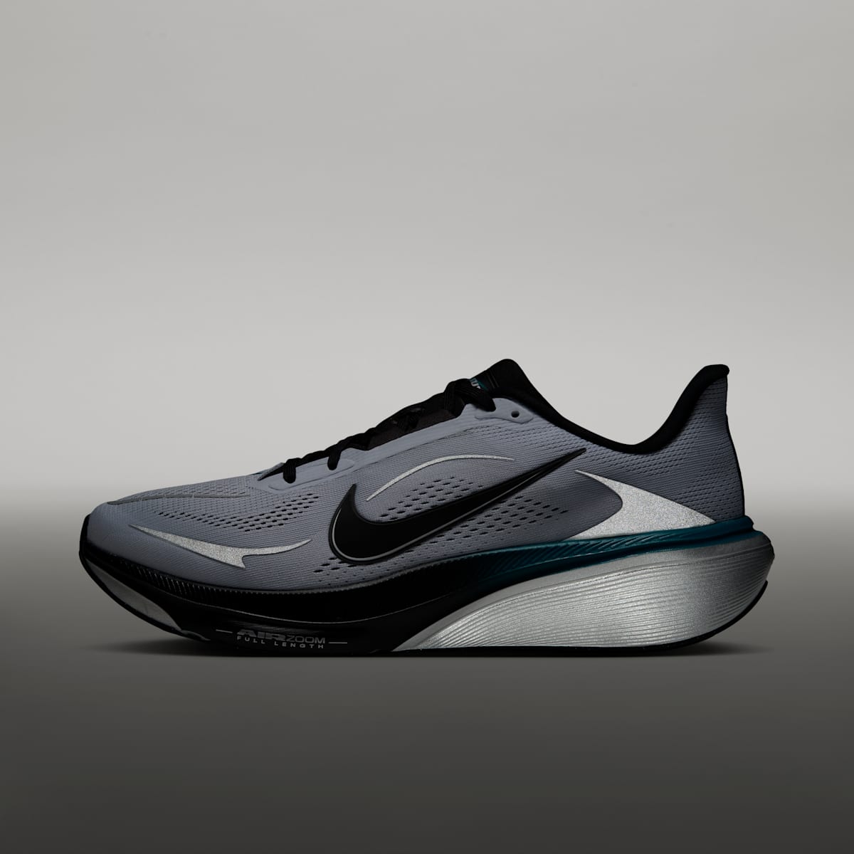 Nike Pegasus 42  Men's Road Running Shoes - Football Grey/Bright Spruce/Metallic Silver/Black - Image 9