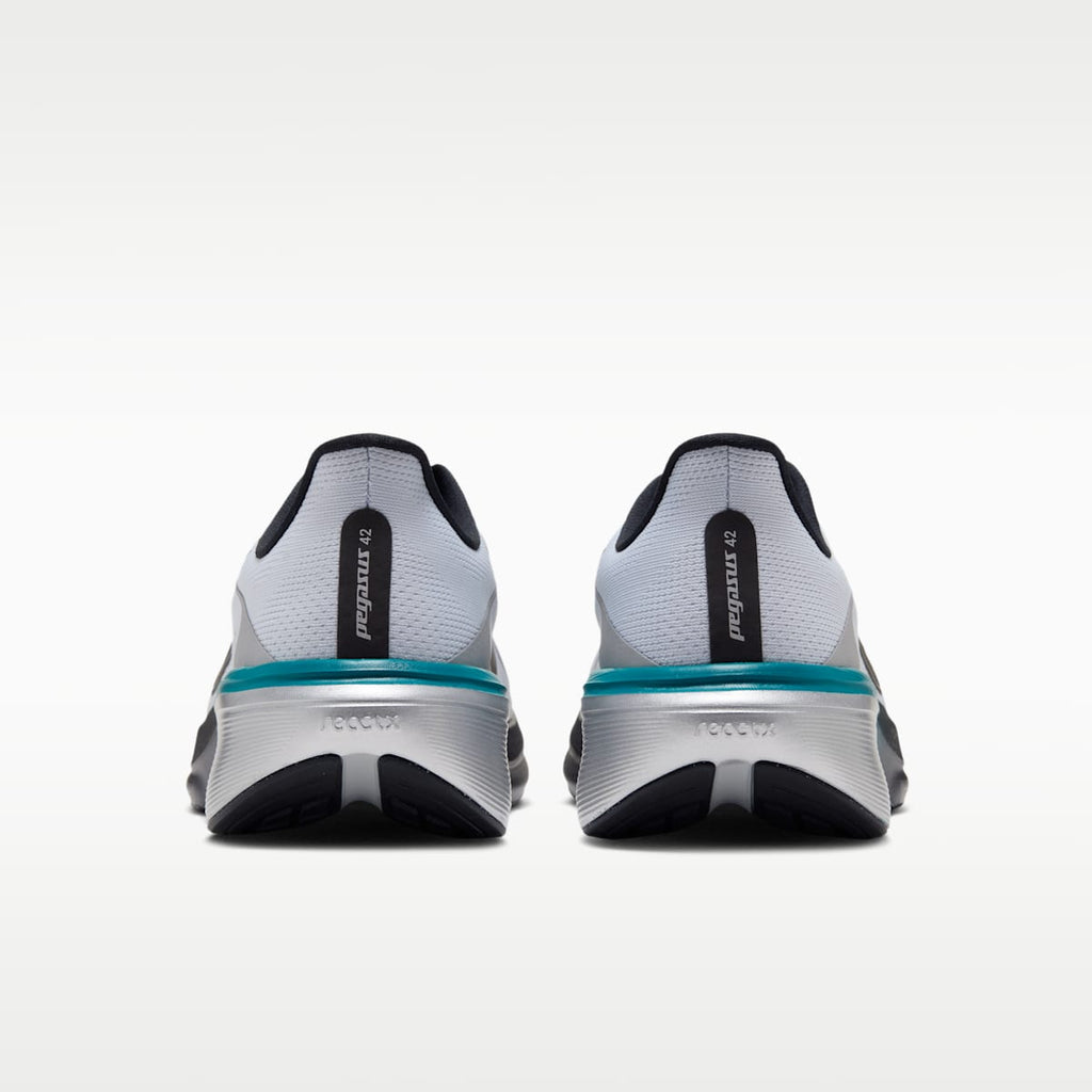 Nike Pegasus 42  Men's Road Running Shoes - Football Grey/Bright Spruce/Metallic Silver/Black - Image 6