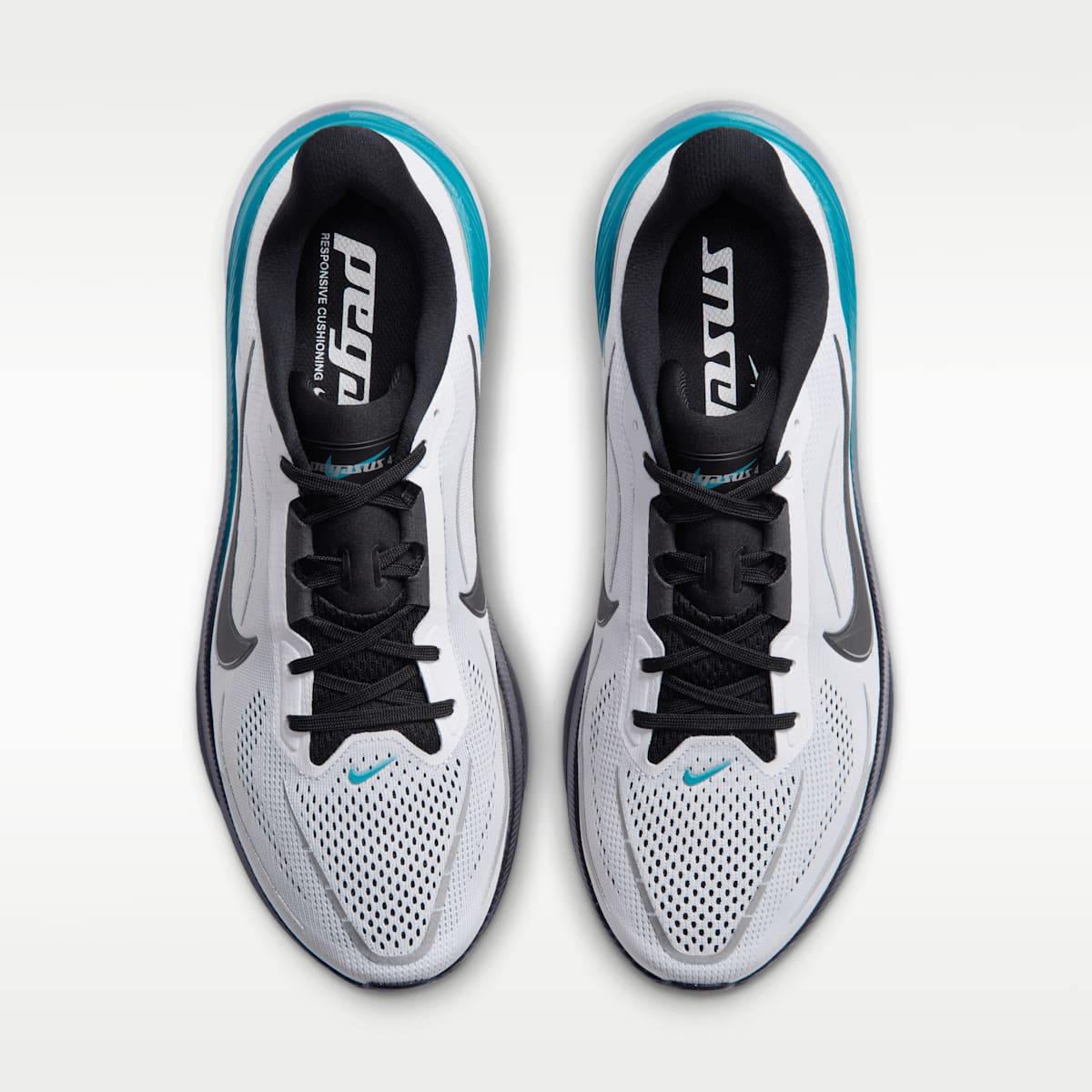 Nike Pegasus 42  Men's Road Running Shoes - Football Grey/Bright Spruce/Metallic Silver/Black - Image 4