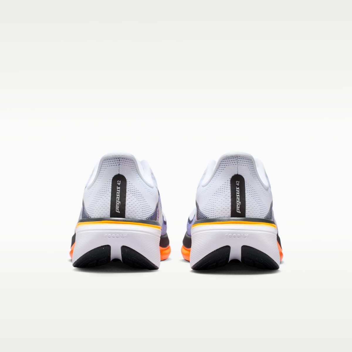 Nike Pegasus 42 Men's Road Running Shoes (Wide) - White/Lapis/Total Orange/Metallic Silver - Image 6