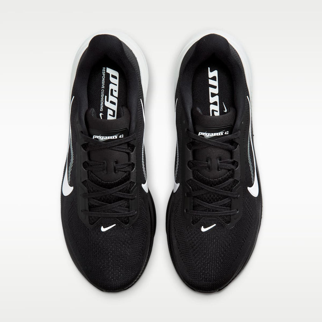 Nike Pegasus 42 Men's Road Running Shoes (Wide) - Black/Photon Dust/White - Image 4