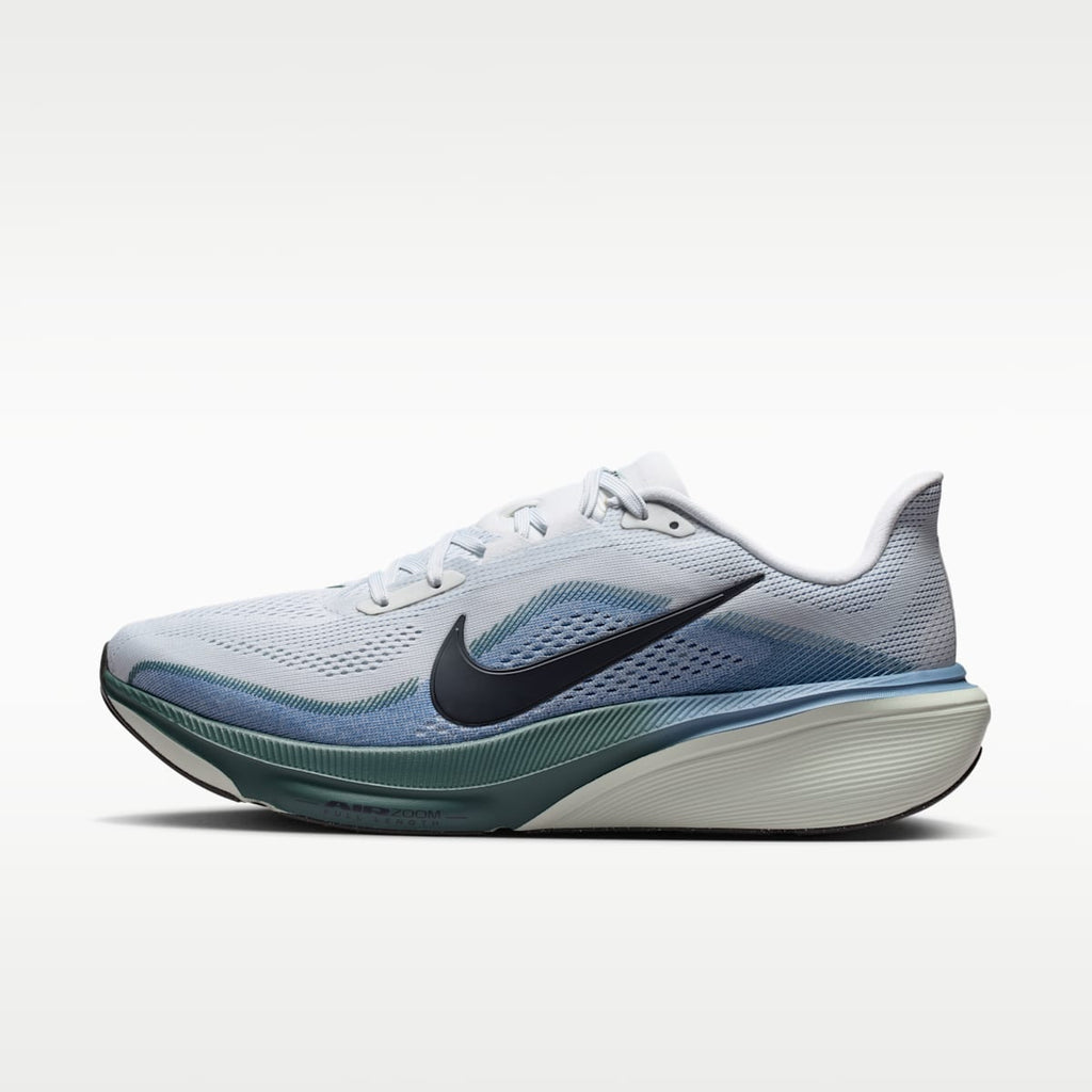 Nike Pegasus 42 Men's Road Running Shoes - Pure Platinum/Work Blue/Mineral Slate/Dark Obsidian - Image 1
