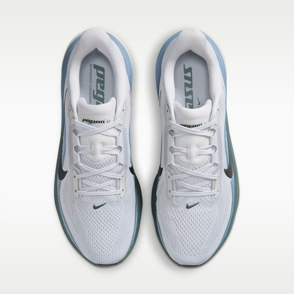 Nike Pegasus 42 Men's Road Running Shoes - Pure Platinum/Work Blue/Mineral Slate/Dark Obsidian - Image 4