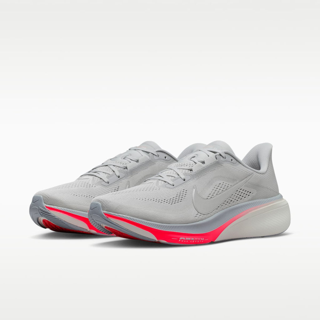 Nike Pegasus 42 Men's Road Running Shoes - Wolf Grey/Photon Dust/Flash Crimson/Metallic Silver - Image 5