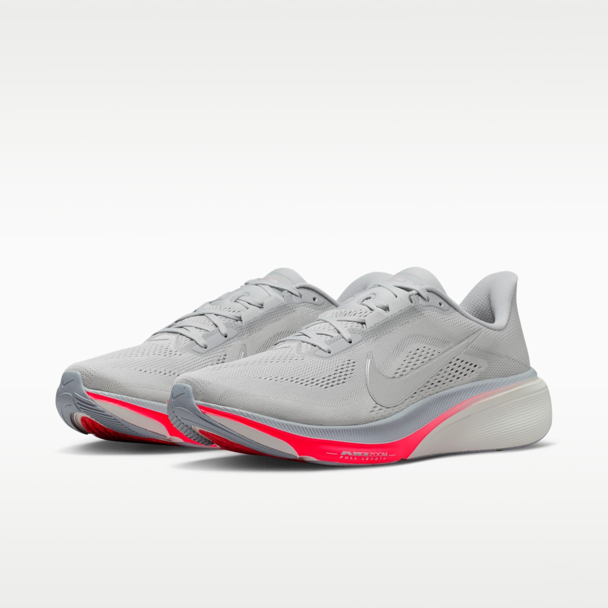 Nike Pegasus 42 Men's Road Running Shoes - Wolf Grey/Photon Dust/Flash Crimson/Metallic Silver - Image 5