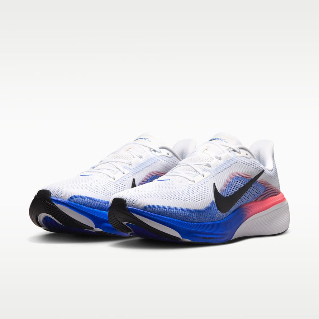 Nike Pegasus 42 Men's Road Running Shoes - White/Racer Blue/Atomic Pink/Black - Image 5