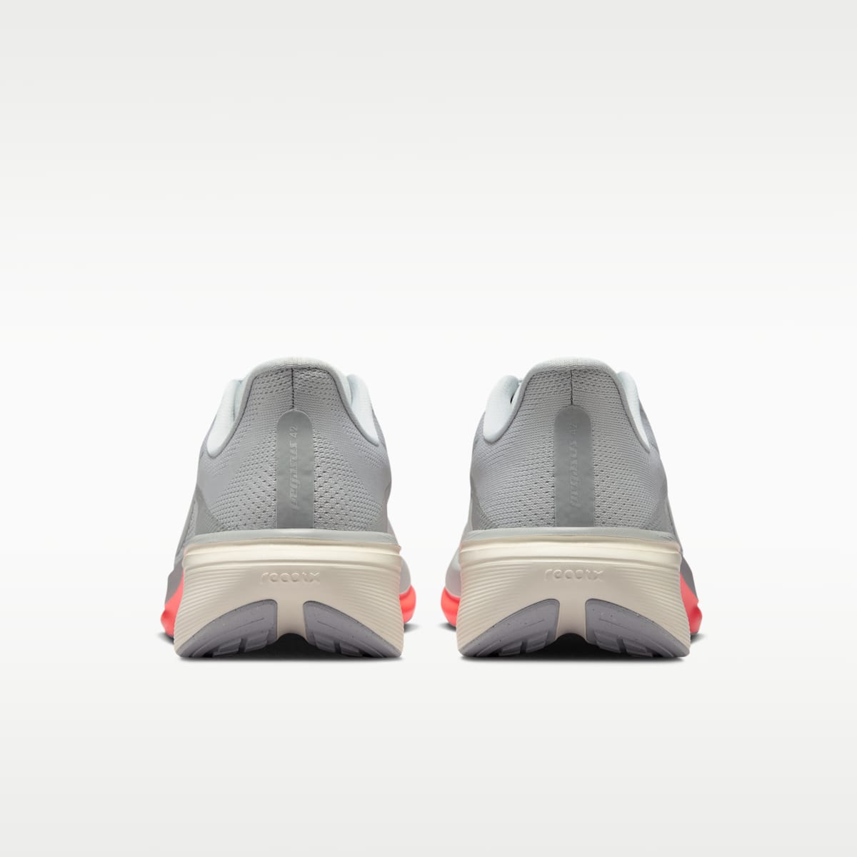 Nike Pegasus 42 Men's Road Running Shoes - Wolf Grey/Photon Dust/Flash Crimson/Metallic Silver - Image 6