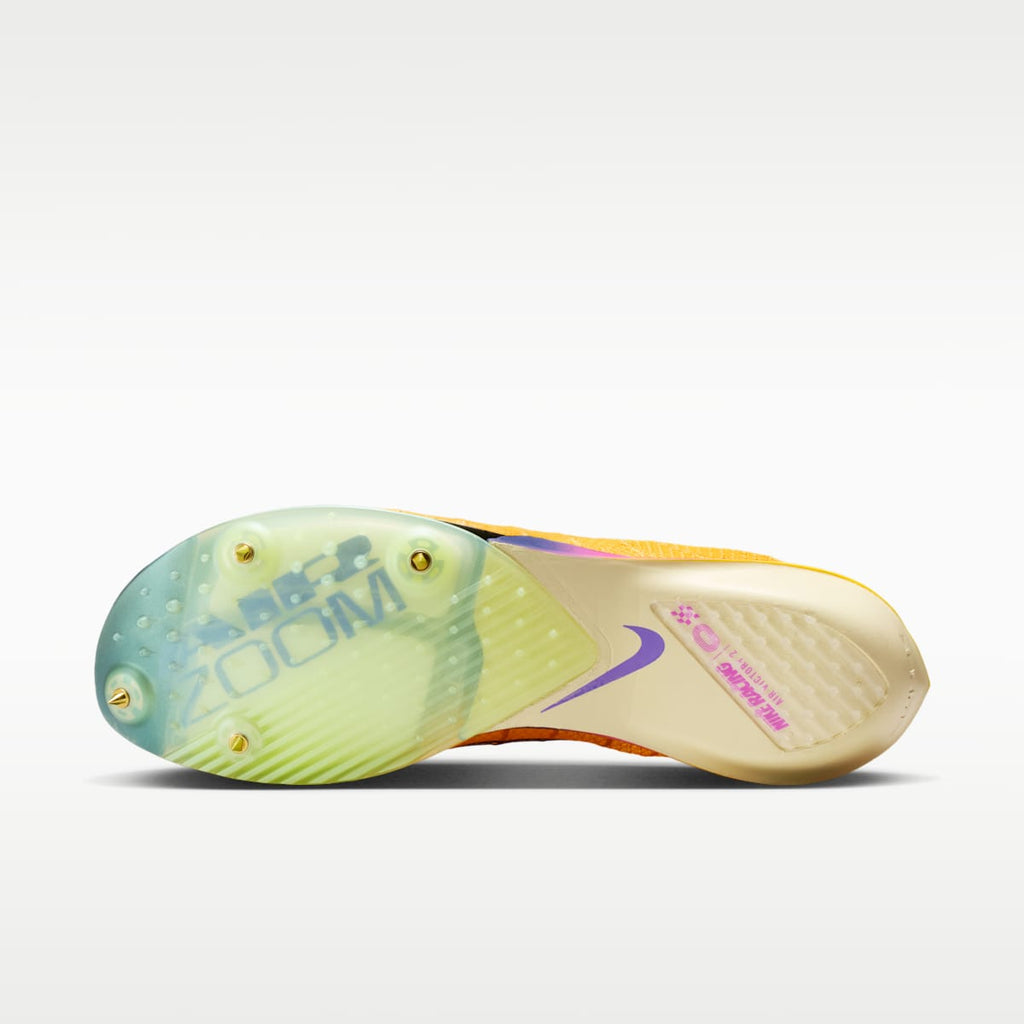 Women's Nike Victory 2 Track & Field Distance Spikes - Citron Pulse/Volt Ice/Laser Orange/Indigo Burst