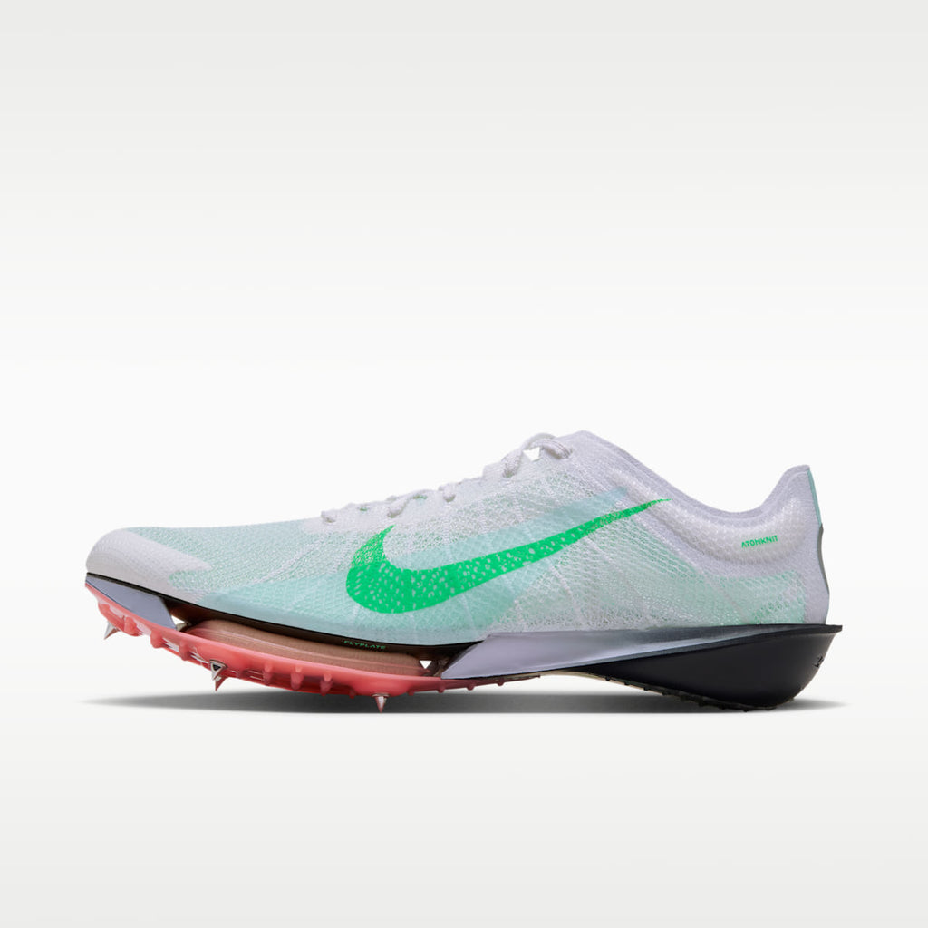 Women's Nike Victory 2 Track & Field Distance Spikes - Summit White/Obsidian/Palest Purple/Electro Green