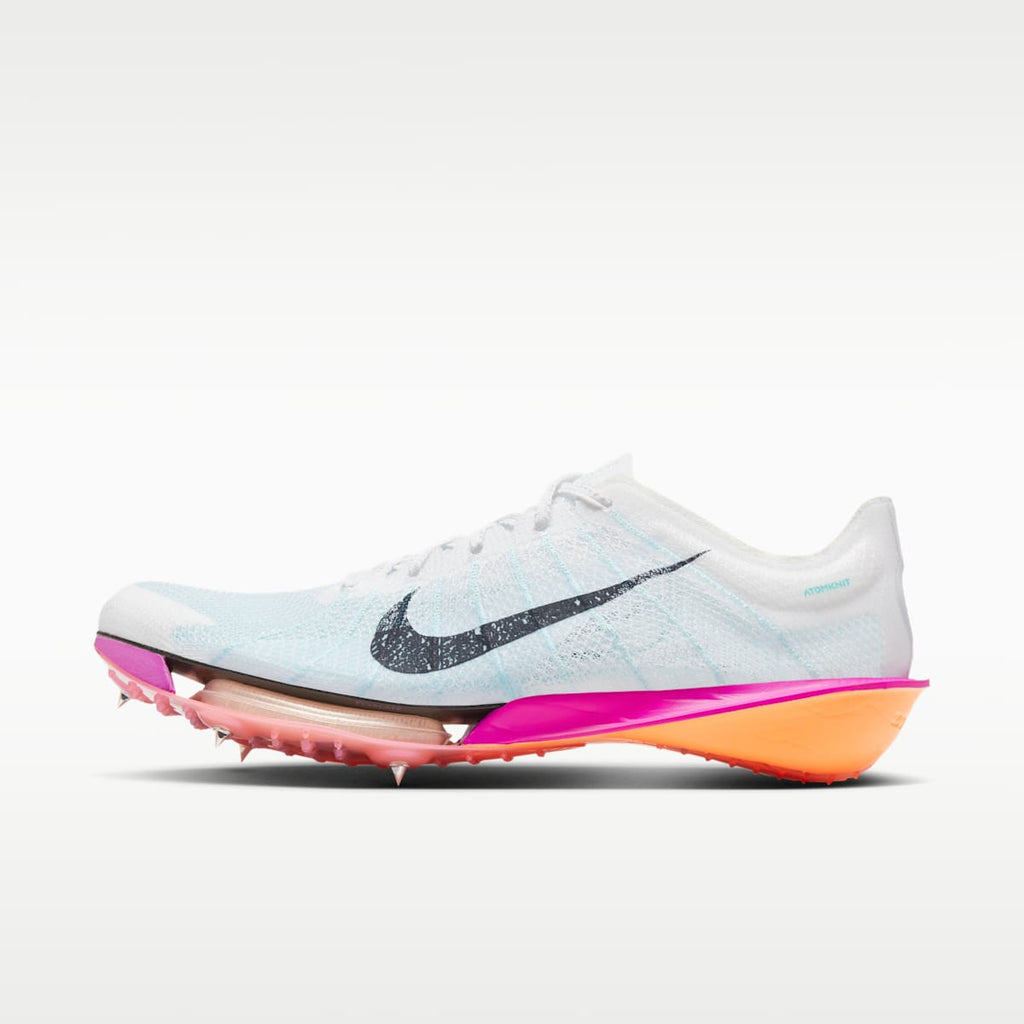 Women's Nike Victory 2 Track & Field Distance Spikes - White/Bright Crimson/Fire Pink/Obsidian
