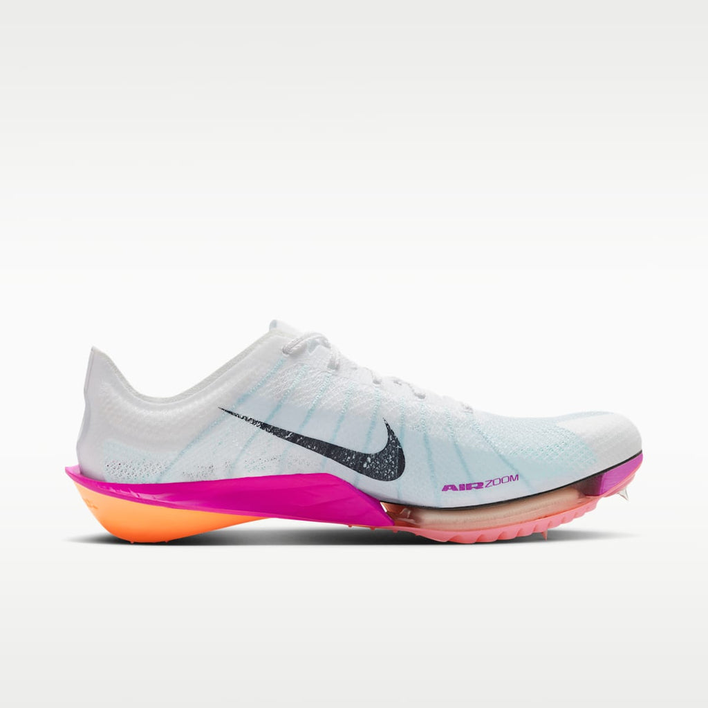 Women's Nike Victory 2 Track & Field Distance Spikes - White/Bright Crimson/Fire Pink/Obsidian