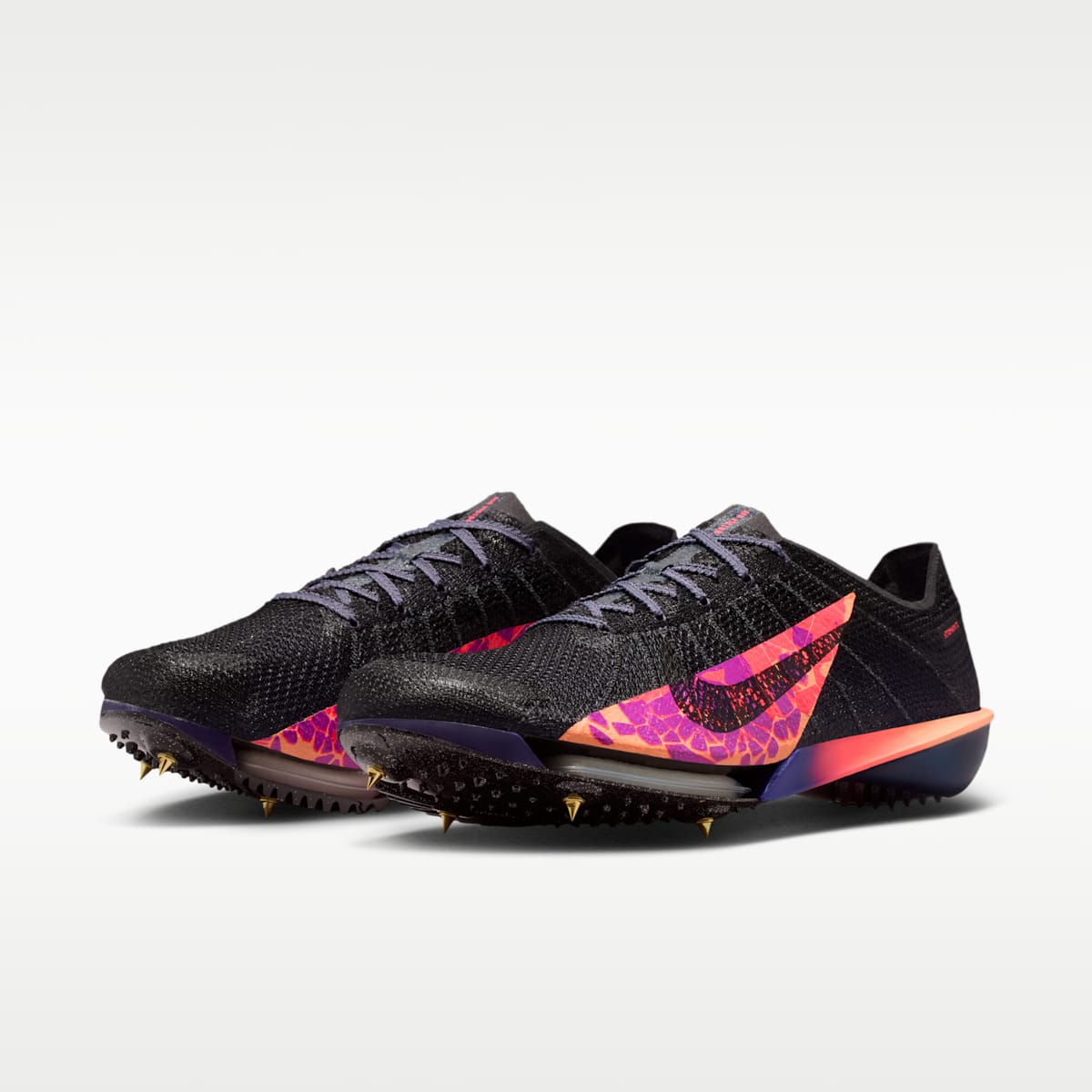 Women's Nike Victory 2 Glam Track & Field Distance Spikes - Light Carbon/Flash Crimson/Indigo Burst/Black