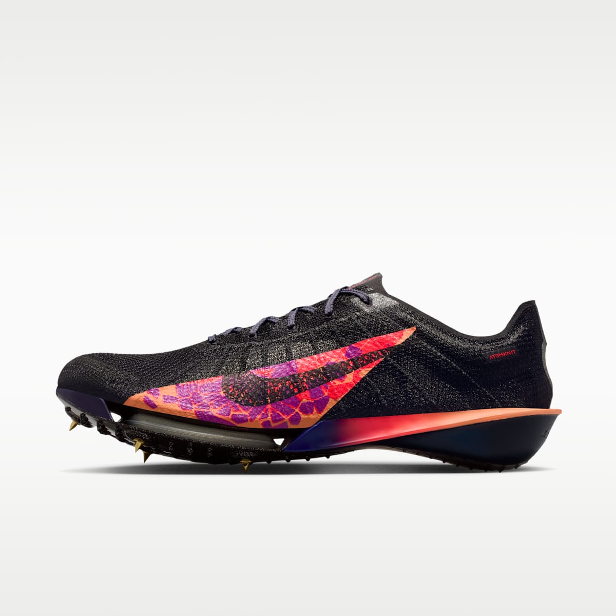 Women's Nike Victory 2 Glam Track & Field Distance Spikes - Light Carbon/Flash Crimson/Indigo Burst/Black