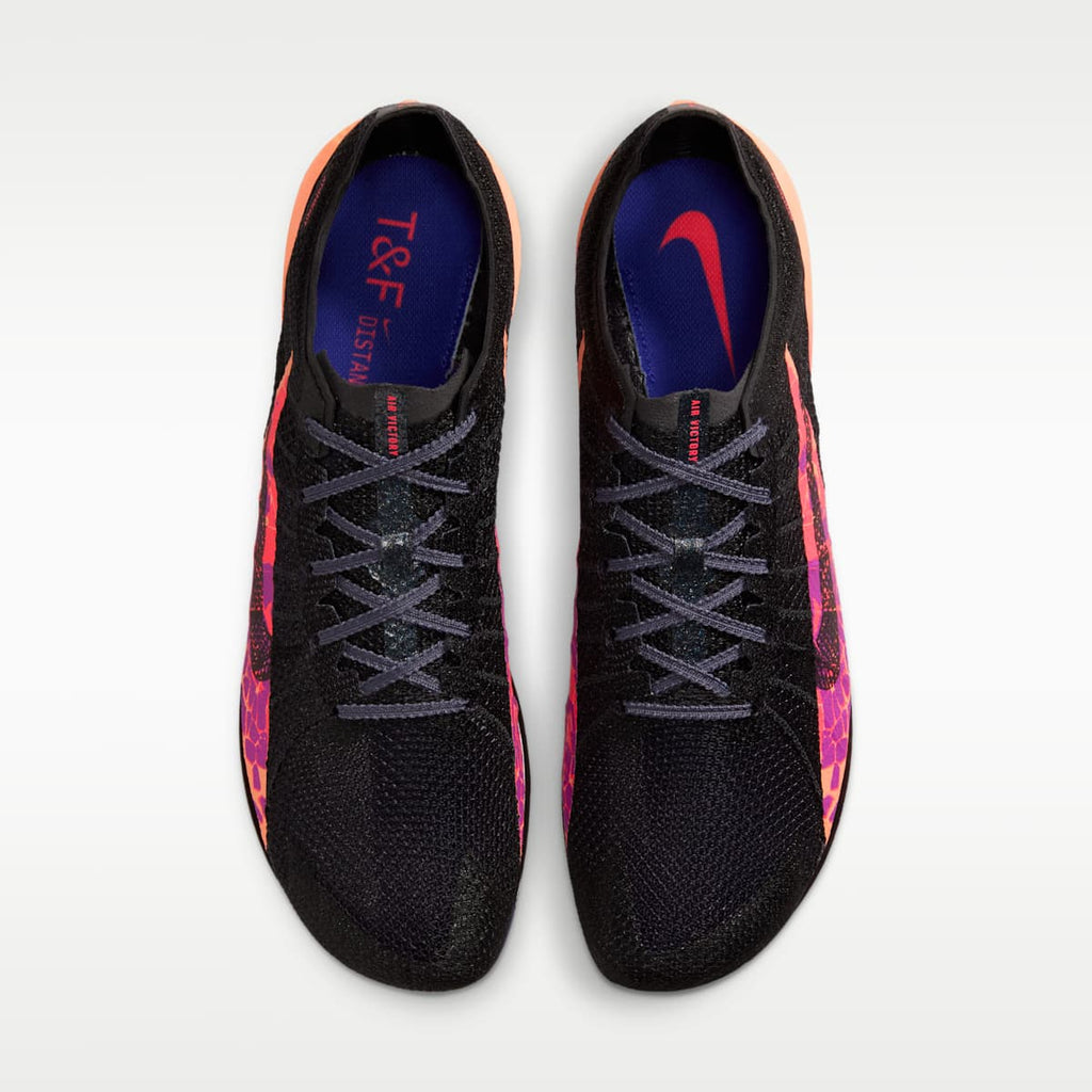 Women's Nike Victory 2 Glam Track & Field Distance Spikes - Light Carbon/Flash Crimson/Indigo Burst/Black