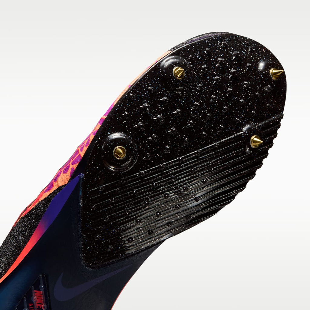 Women's Nike Victory 2 Glam Track & Field Distance Spikes - Light Carbon/Flash Crimson/Indigo Burst/Black