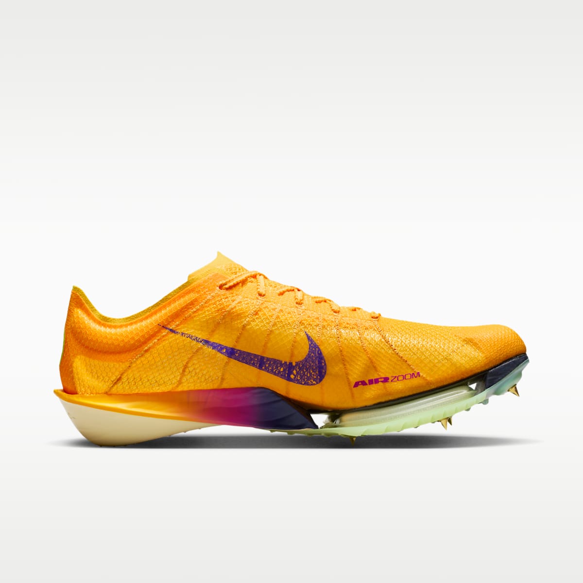 Women's Nike Victory 2 Track & Field Distance Spikes - Citron Pulse/Volt Ice/Laser Orange/Indigo Burst