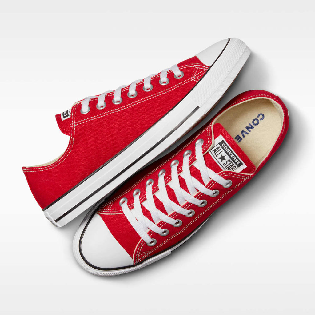 Converse Chuck Taylor All Star Low Top Unisex Shoe - Red - Image 4