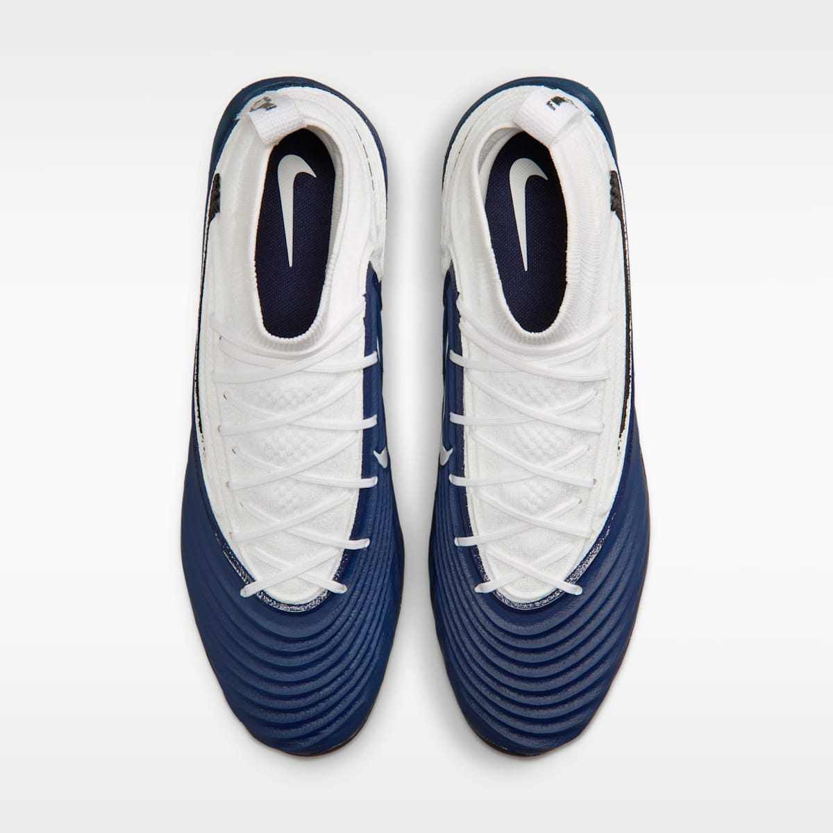 Nike Alpha Menace 5 Elite Men's Football Cleats - White/College Navy/Black - Image 4