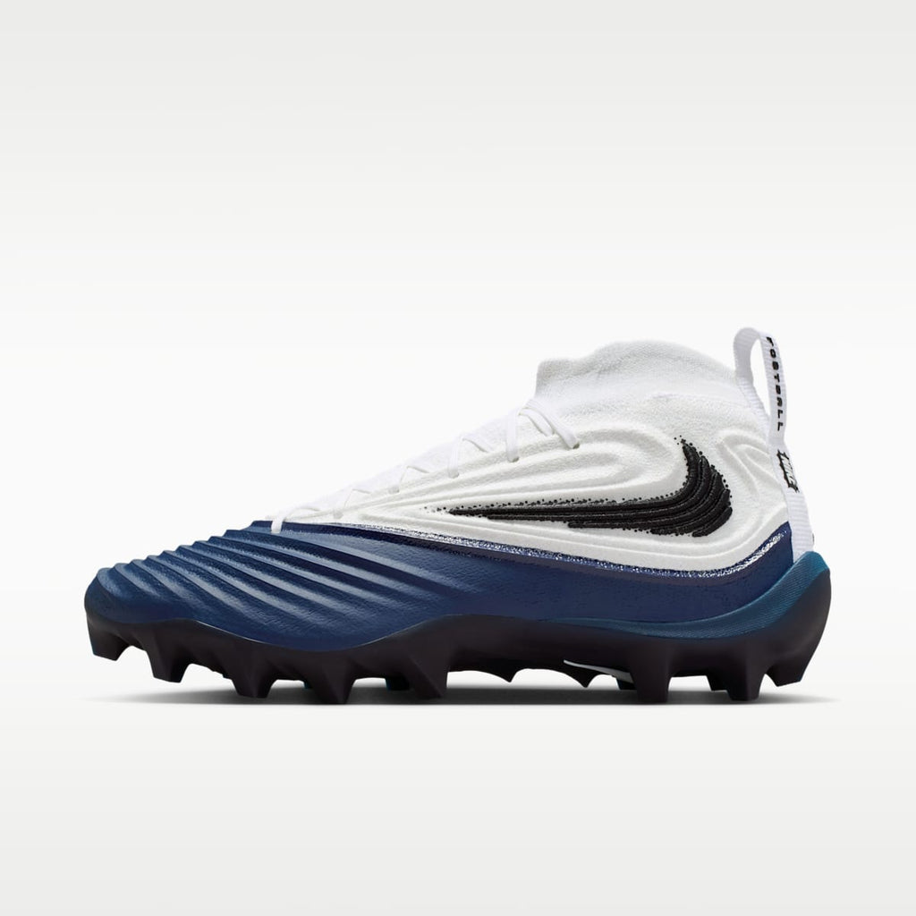 Nike Alpha Menace 5 Elite Men's Football Cleats - White/College Navy/Black - Image 1